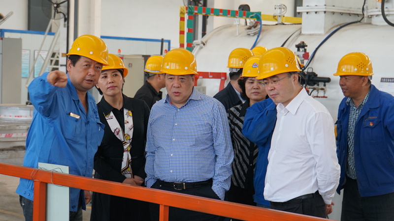 集團領導到標準熱處理、電器開關調研